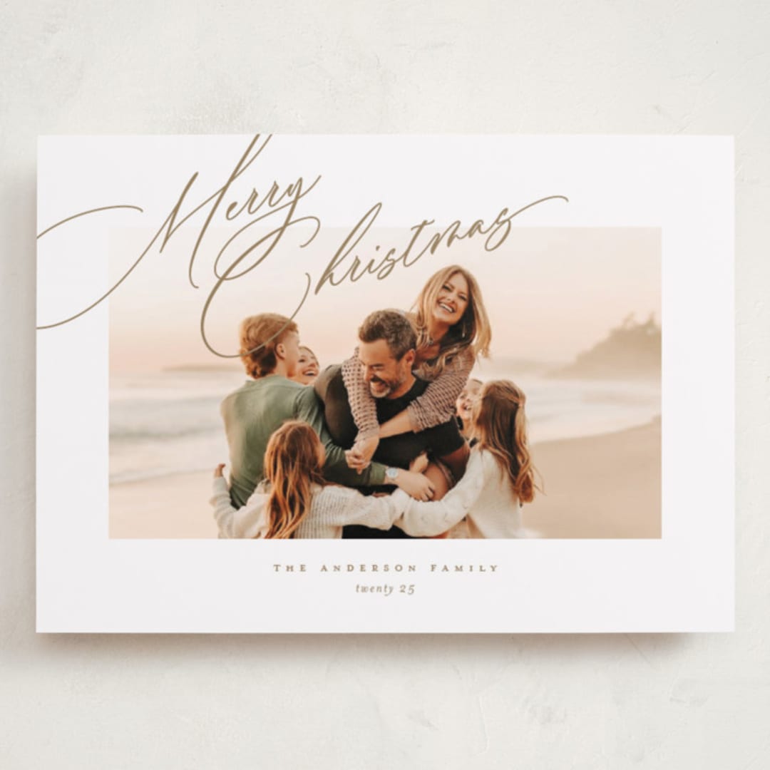 "Topper" - Holiday Cards in Golden by Jessica Williams - Front