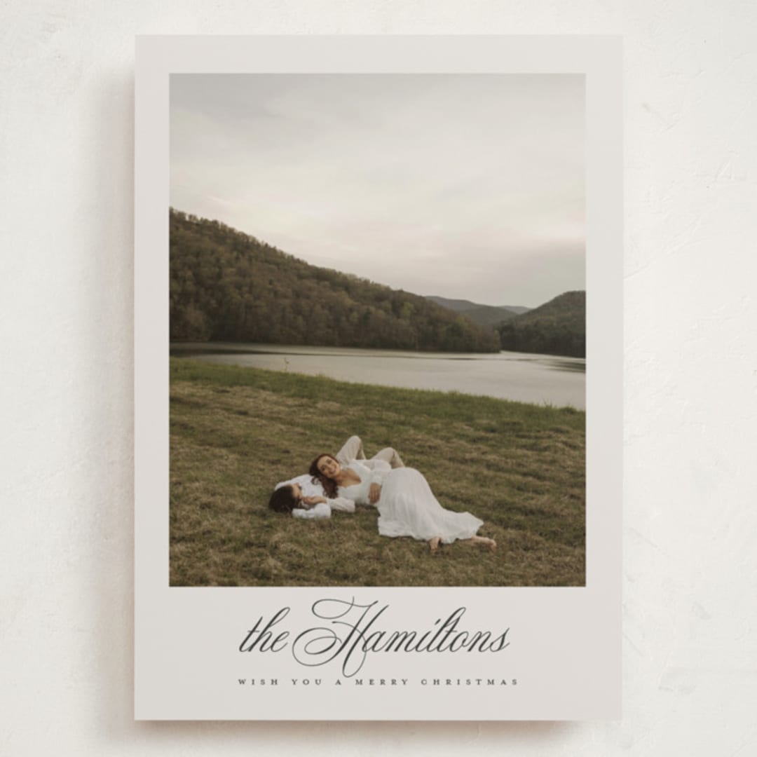 "Feature" - Holiday Cards in Mist by Nicole Walsh - Front