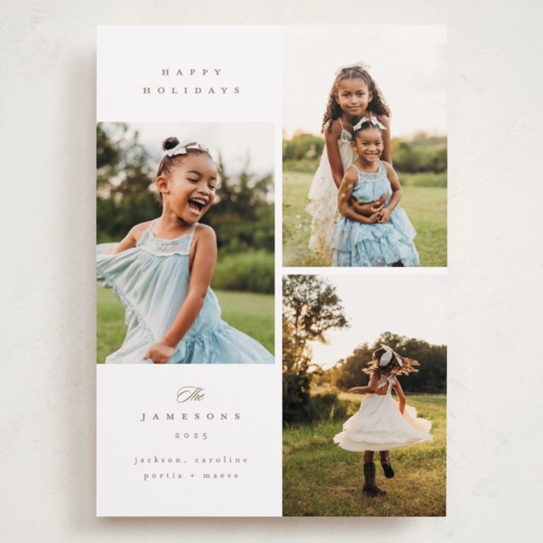 "Warm Glow" - Holiday Cards in Gingerbread by Kristie Kern - Front