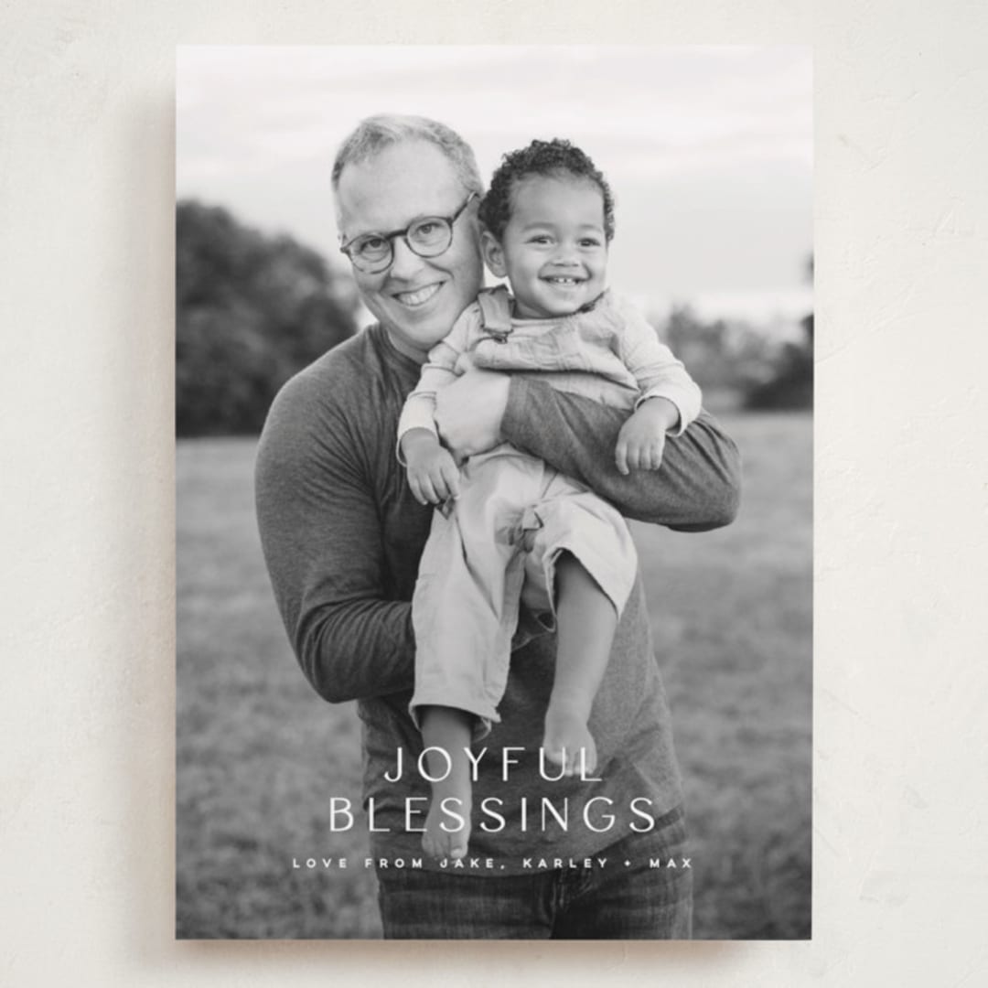 "Brightest Blessings" - Holiday Cards in Snow by Kristie Kern - Front