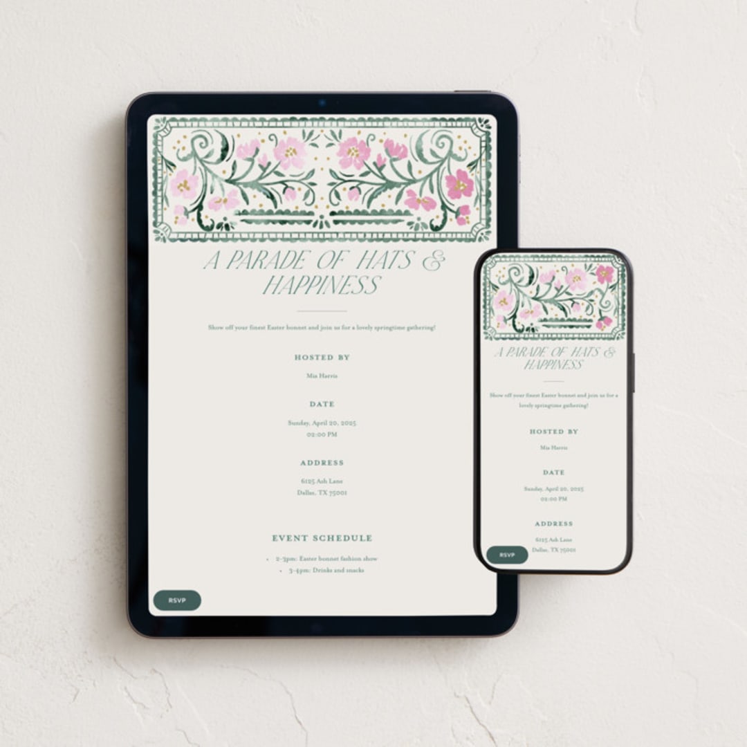 "Book Cover" - Online Holiday Party Invitations in Evergreen by Petra Kern - Mobile + desktop layout