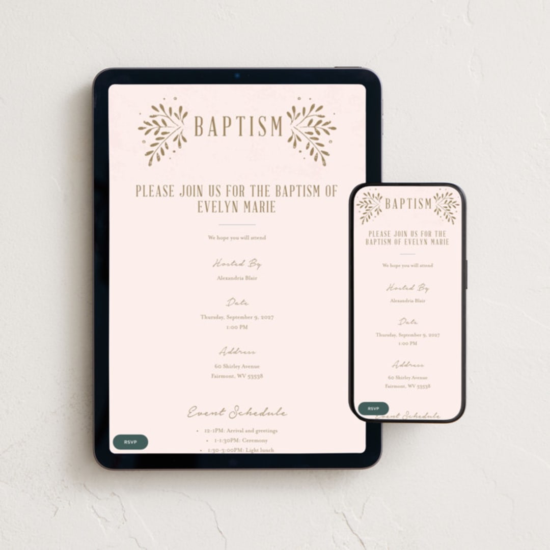 "Rustic Beginning" - Online Religious Milestone Invitations in Wheat Fields by Michelle Taylor - Mobile + desktop layout