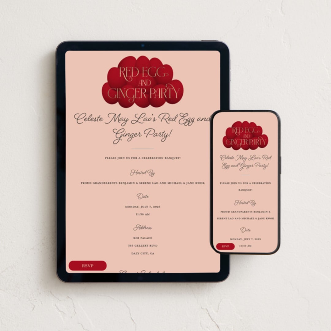 "Lucky Dozen" - Online Religious Milestone Invitations in Peachy by jomolo - Mobile + desktop layout