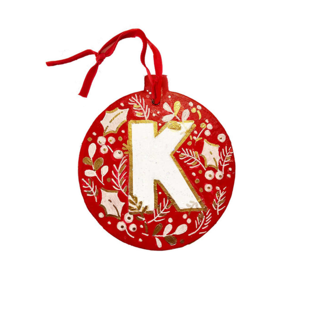 "Custom Letter Ceramic Ornament" - Ornaments in multicolorassorted-colors by AlisonJerry