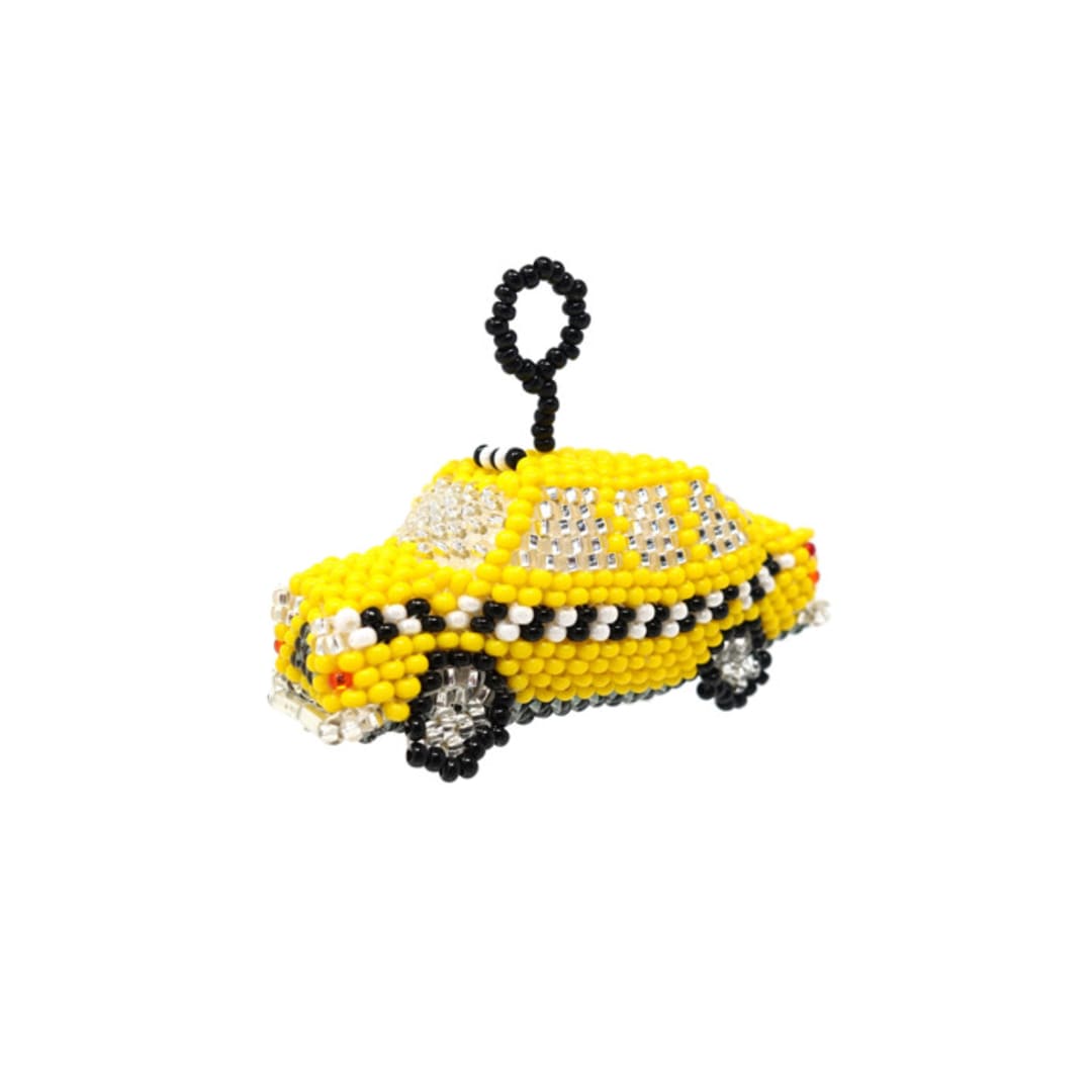 "NYC Yellow Taxi Ornament" - Ornaments in yellow by Melange Collection