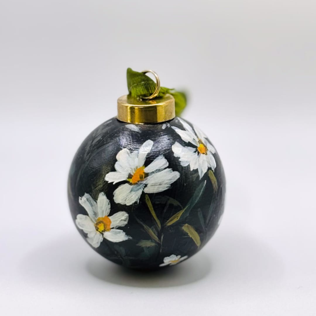 "Daisy" - Ornaments in white by Arohika Verma