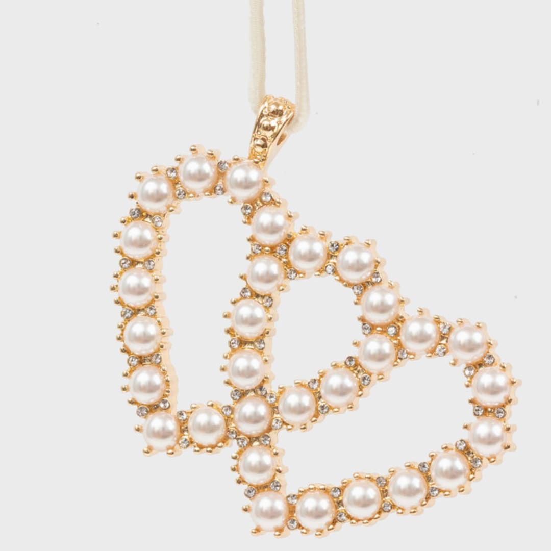 "Gemini hanging ornament" - Ornaments in gold by Joanna Buchanan