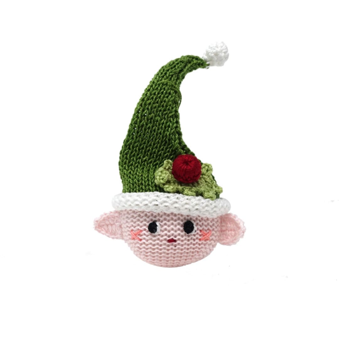 "Crochet Elf Ornament" - Ornaments in multicolor by Melange Collection