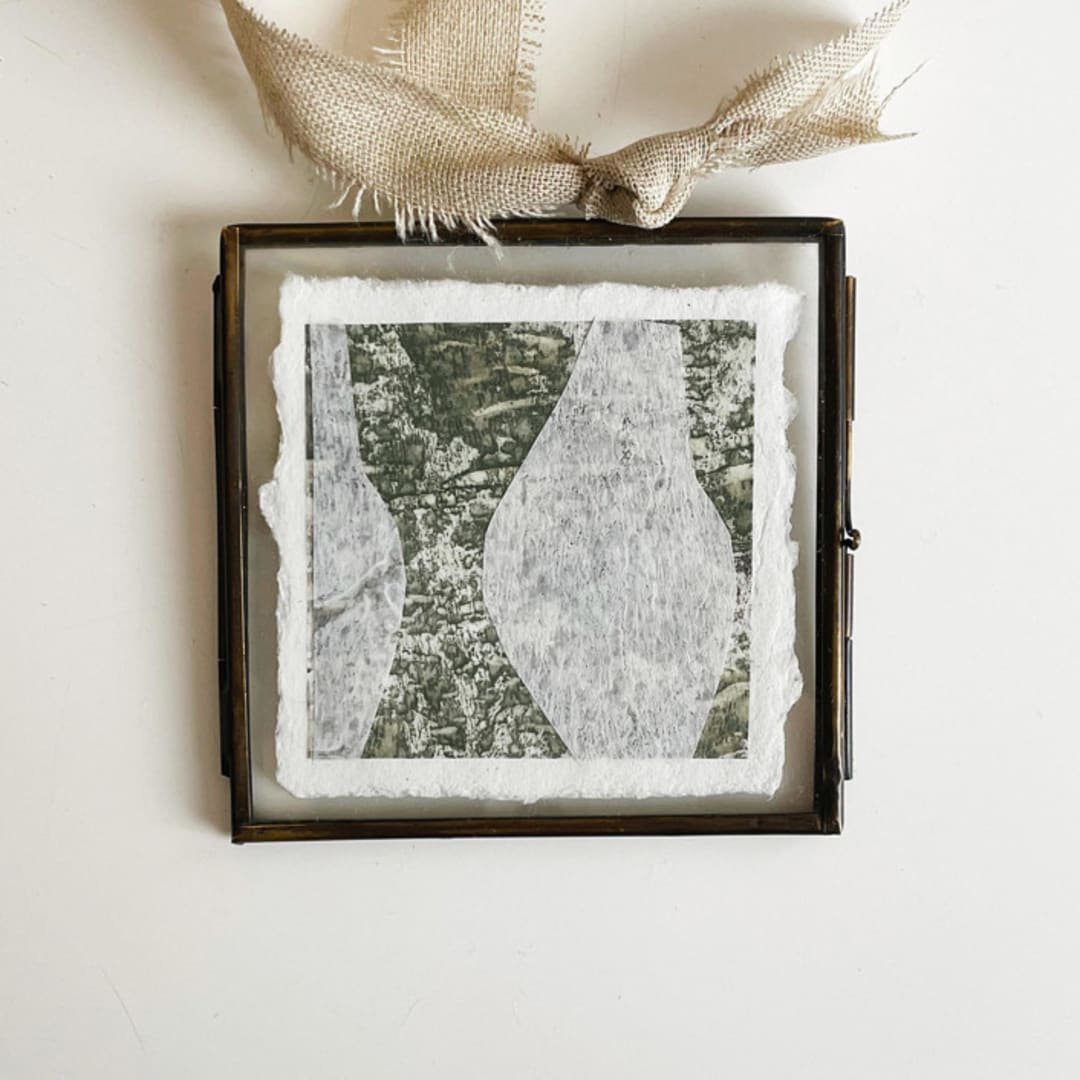 "Ornament - Olive" - Ornaments in green by Jennifer Daily