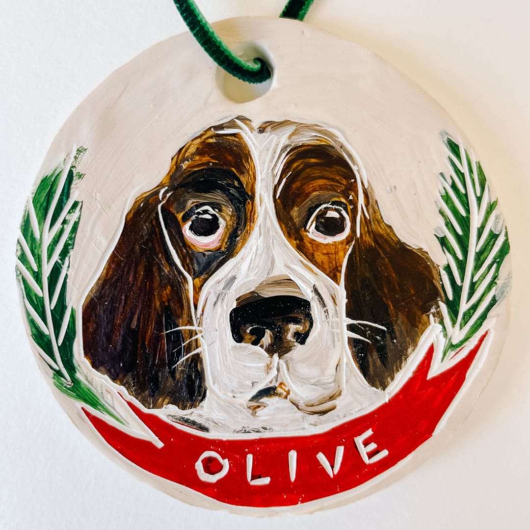 "Custom Pet Ornament" - Ornaments in multicolor by Sarah Fitzgerald