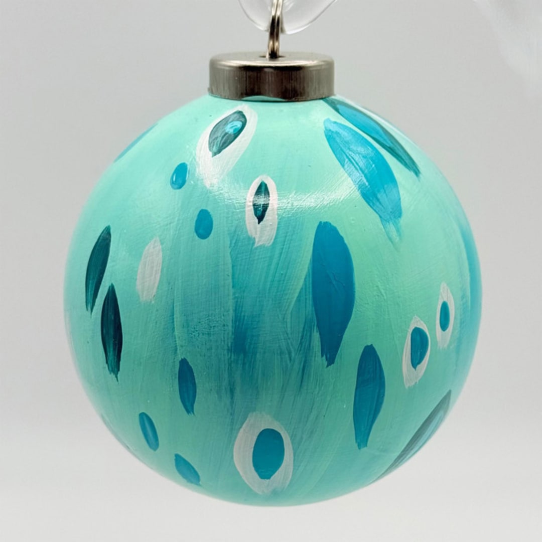 "Chagrin Falls" - Ornaments in blue by Melissa Stone Mangham