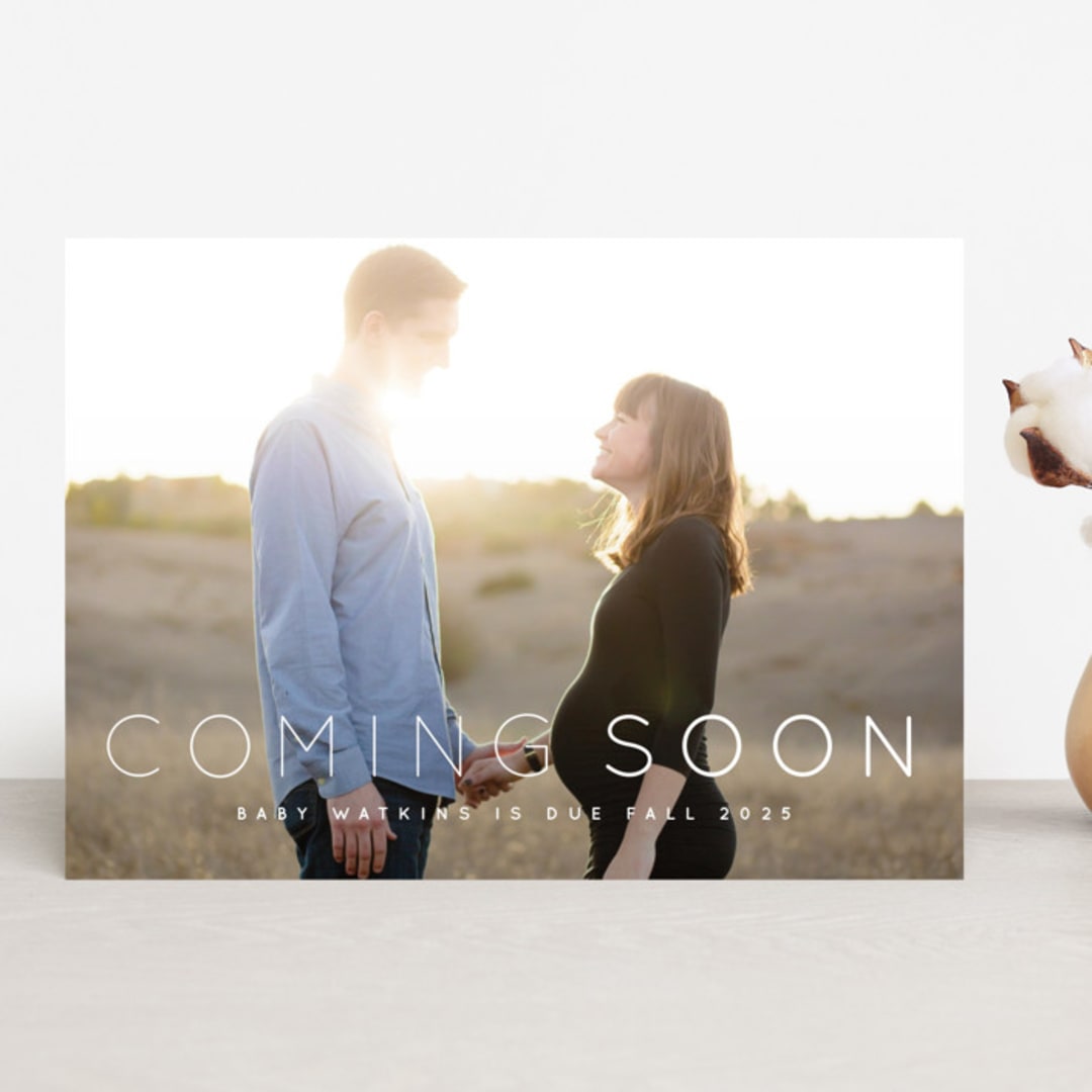 "Coming Soon" - Pregnancy Announcements in Cloud by Roxy Cervantes - Front