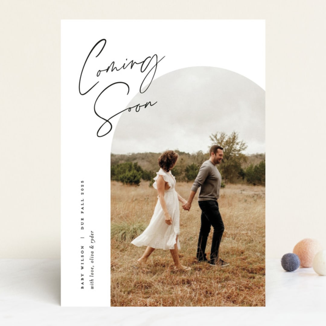 "capture" - Pregnancy Announcements in Cafe by Pixel and Hank - Front