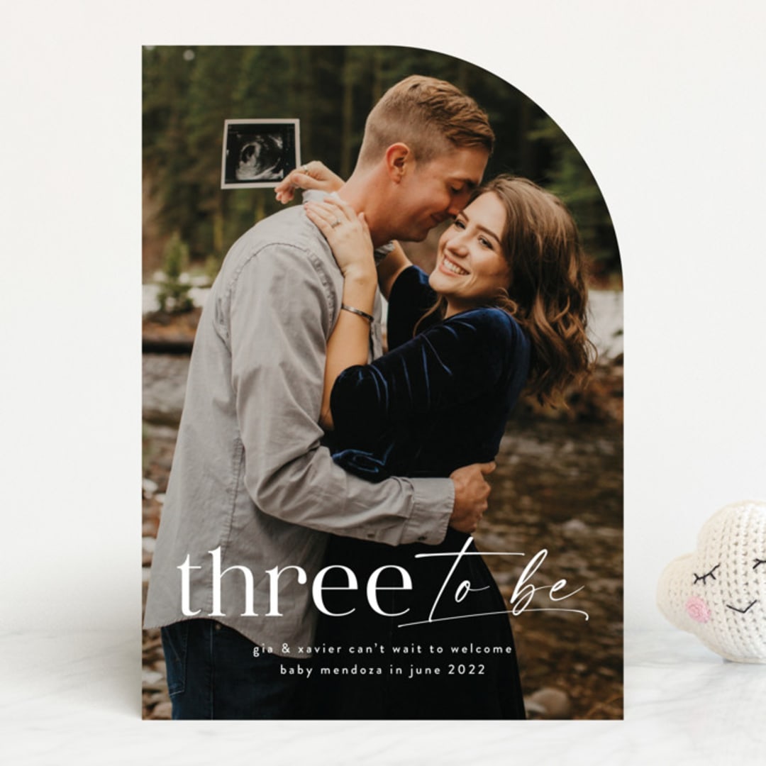 "Three to be" - Pregnancy Announcements in Flour by Lea Delaveris - Front