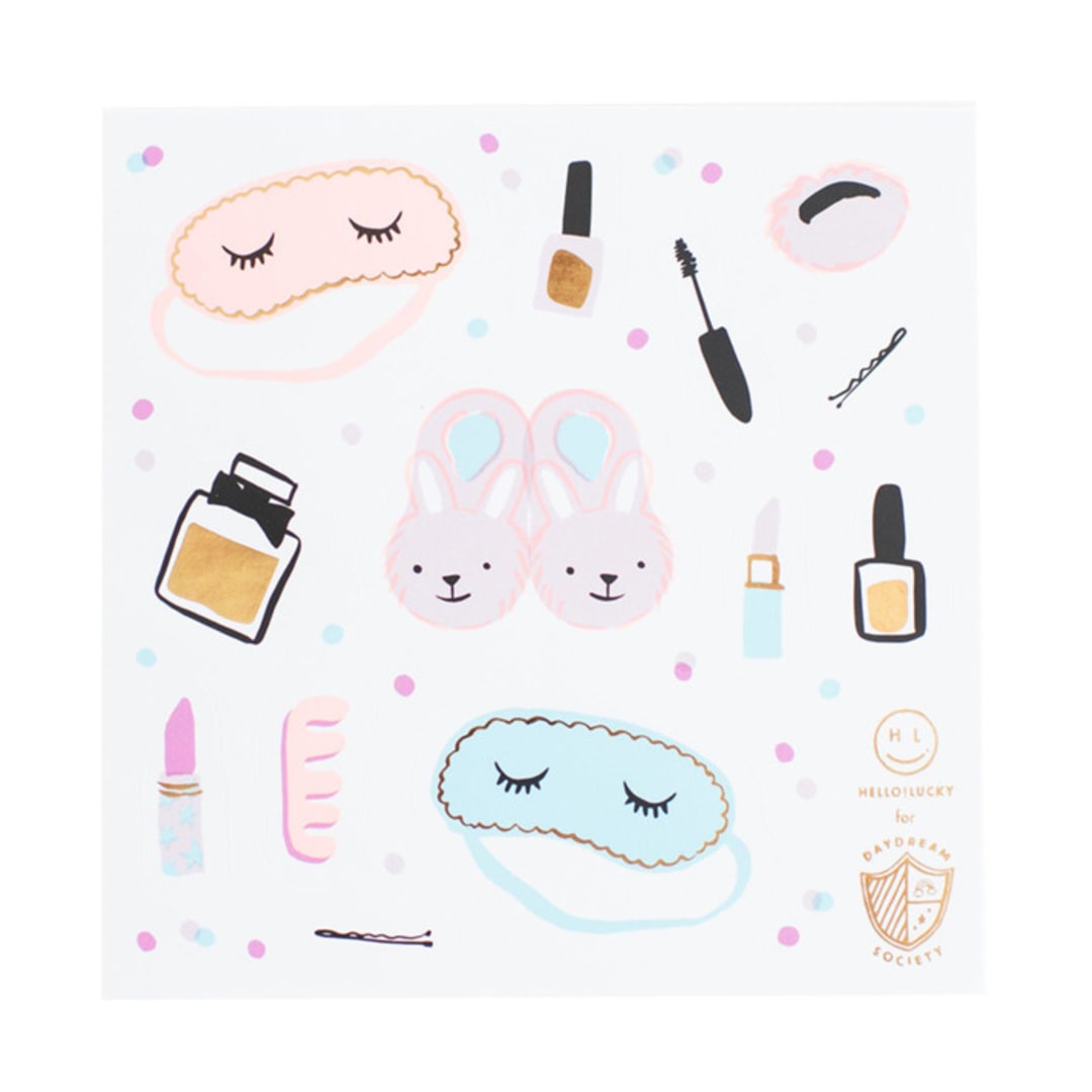 "Sweet Dreams Stickers - Set of 4" - Party Favors in multicolor by Jollity and Co