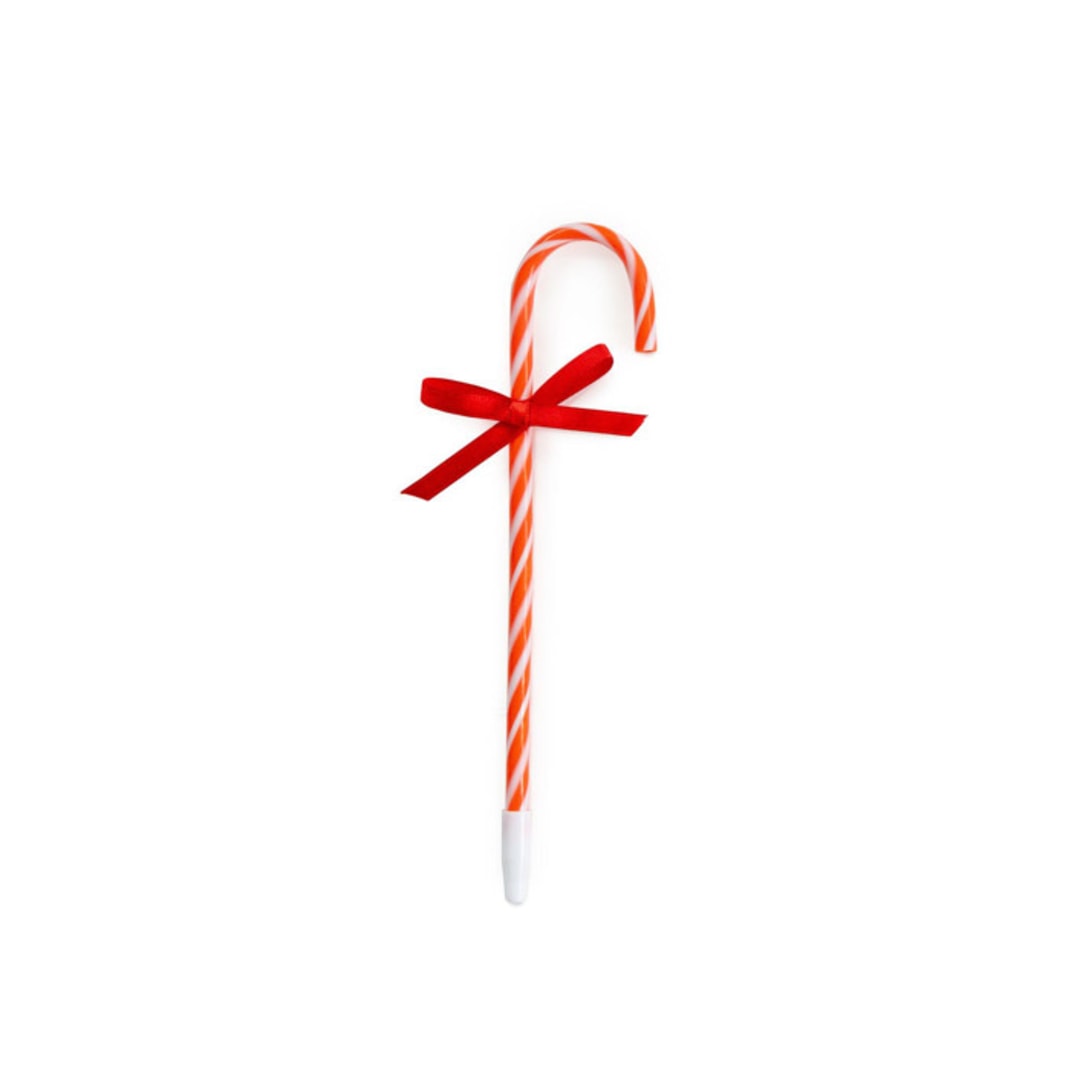 "Baking Spirits Bright Peppermint Twist Scented Pen - Red" - Party Favors in red by Jollity and Co
