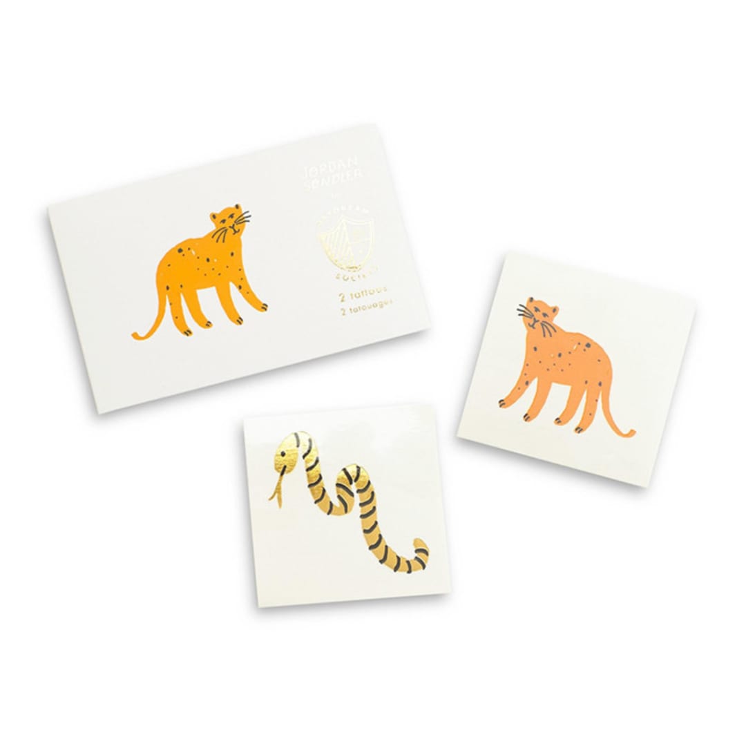 "Into the Wild Temporary Tattoos - Pack of 2" - Party Favors in multicolor by Jollity and Co