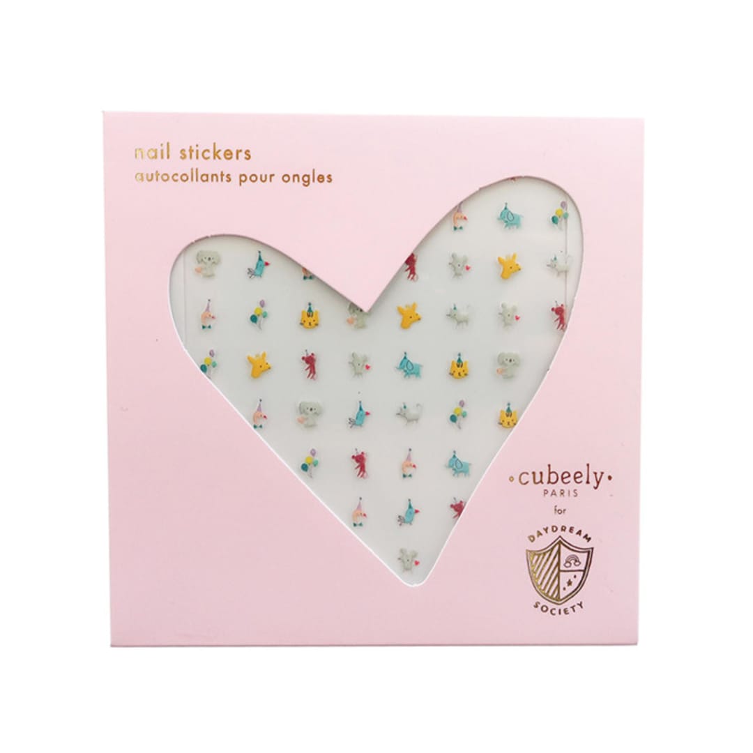 "Little Celebrations Nail Stickers - Set of 1, 100 Nail Stickers" - Party Favors in multicolor by Jollity and Co