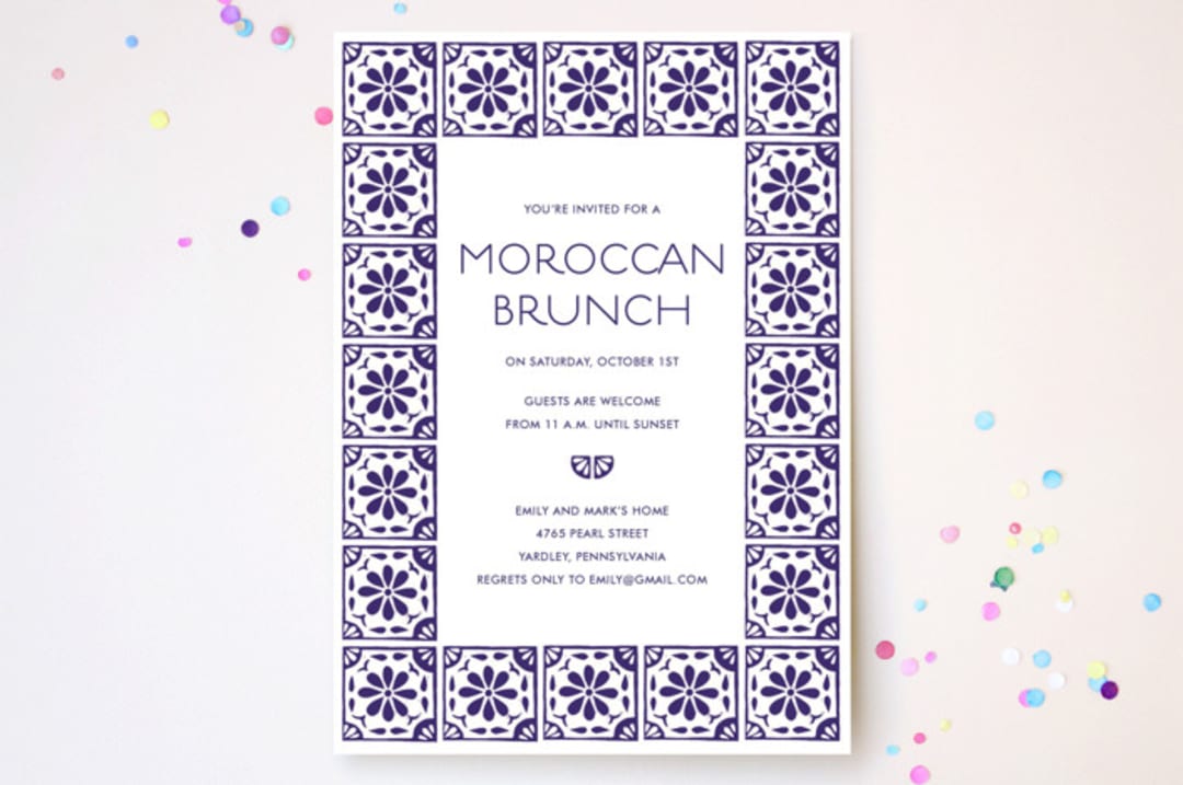 Block Printed Tile