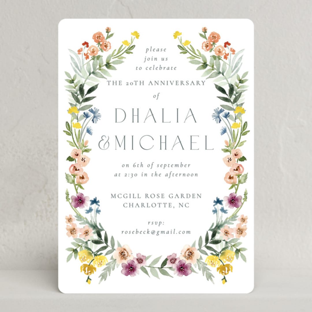 "Gardenista" - Party Invitations in Meadow by Petra Kern - Front