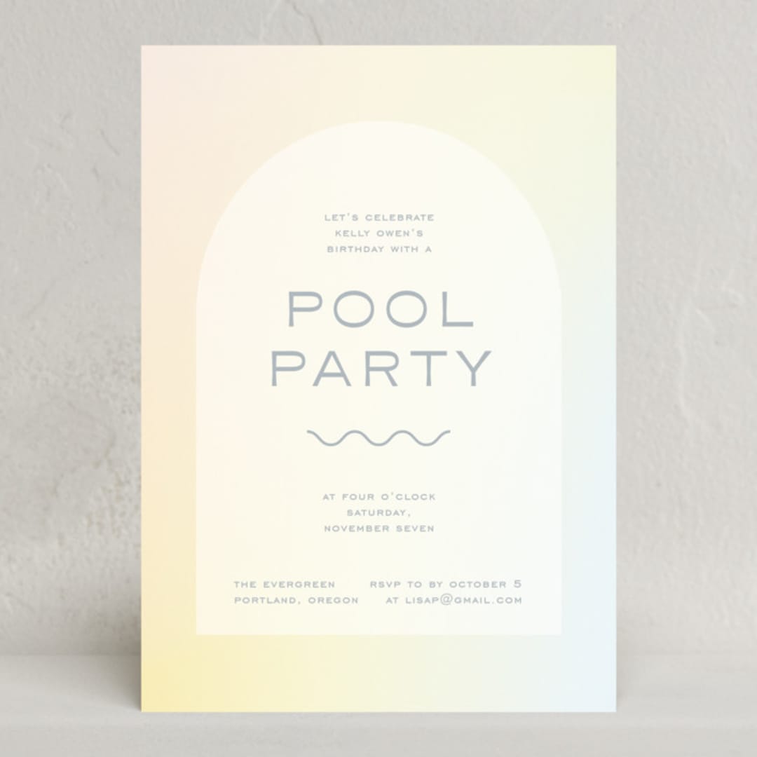 "Summer" - Party Invitations in Tropics by Blustery August - Front