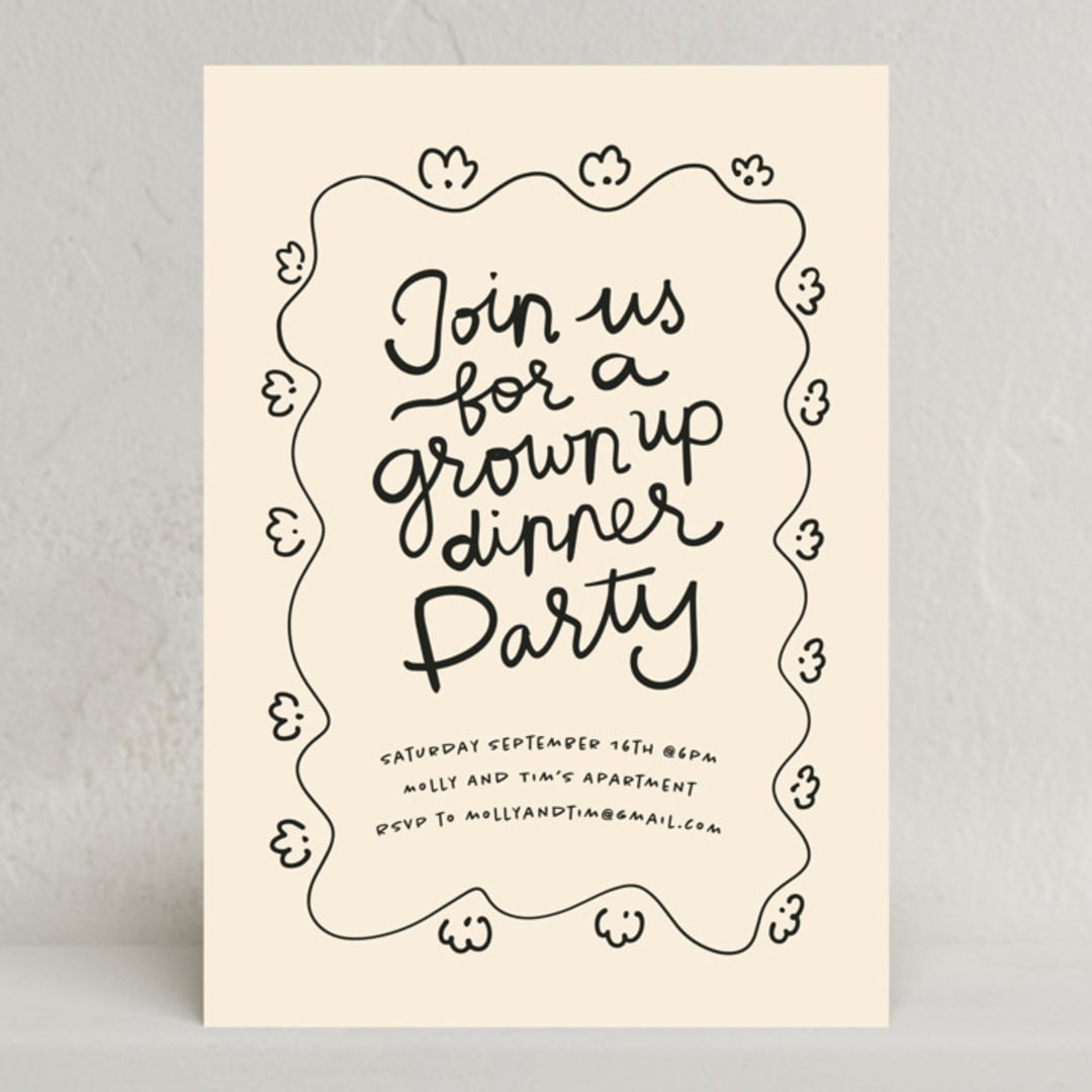 "All grown up" - Party Invitations in Classic by Inkblot Design - Front