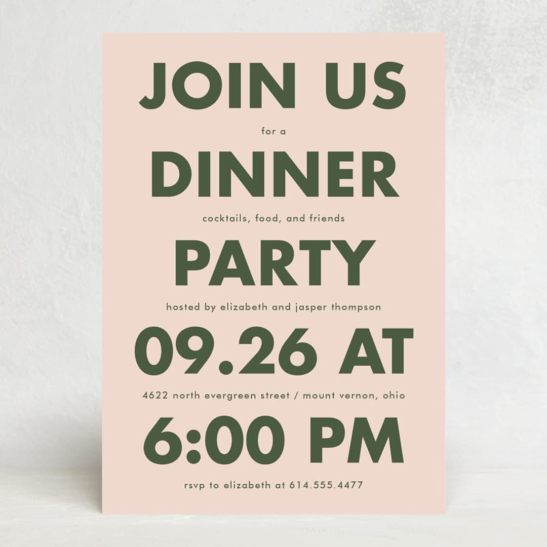 "headline" - Party Invitations in Watermelon by Heather Schertzer - Front