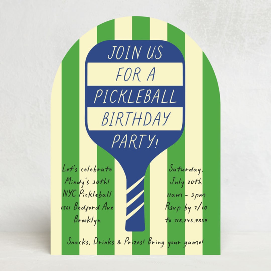 "Game Day" - Party Invitations in Navy by Jennifer Lew - Front