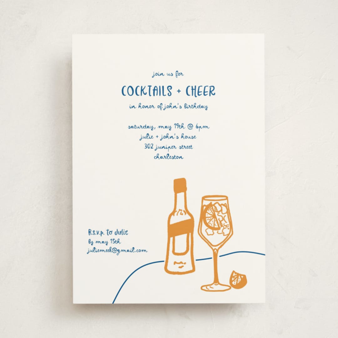 "Spritz Dinner" - Party Invitations in Capri by Erika Firm - Front