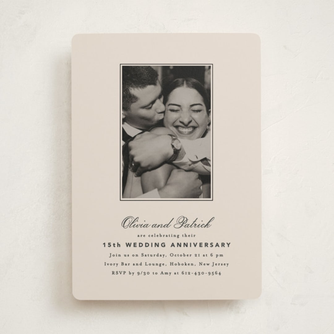 "Natty" - Party Invitations in Dusty Rose by Creo Study - Front