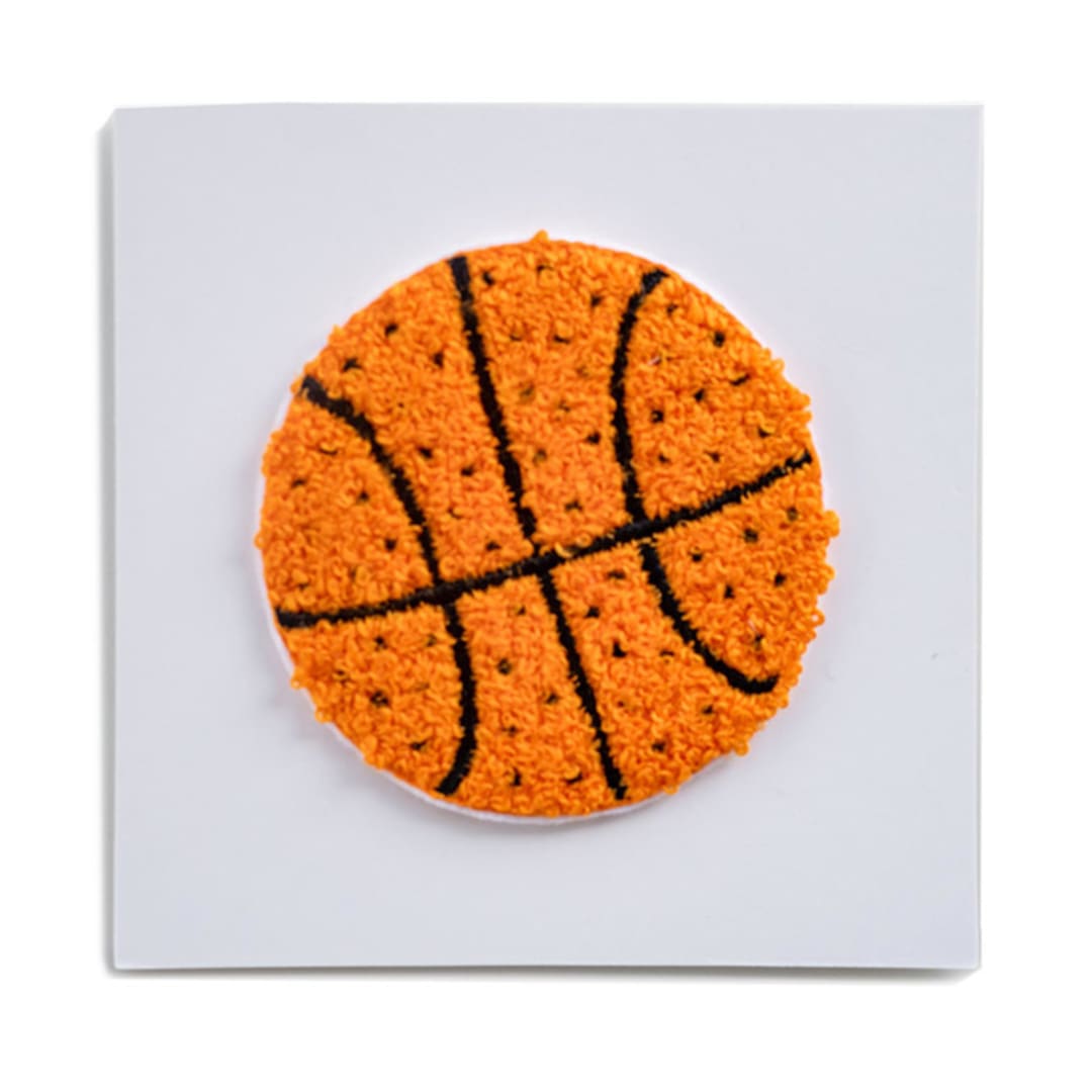 "Good Sport Basketball Patch" - Patch in orange by Jollity and Co