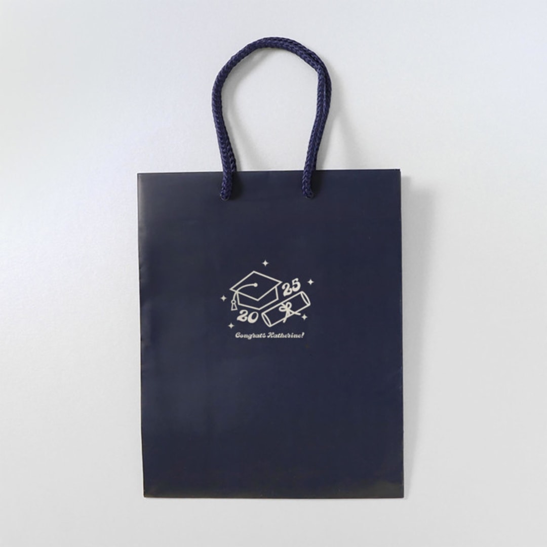 "Grad Year Diploma Party Bag, set of 25" - Party Favor Bags in blue by ForYourParty