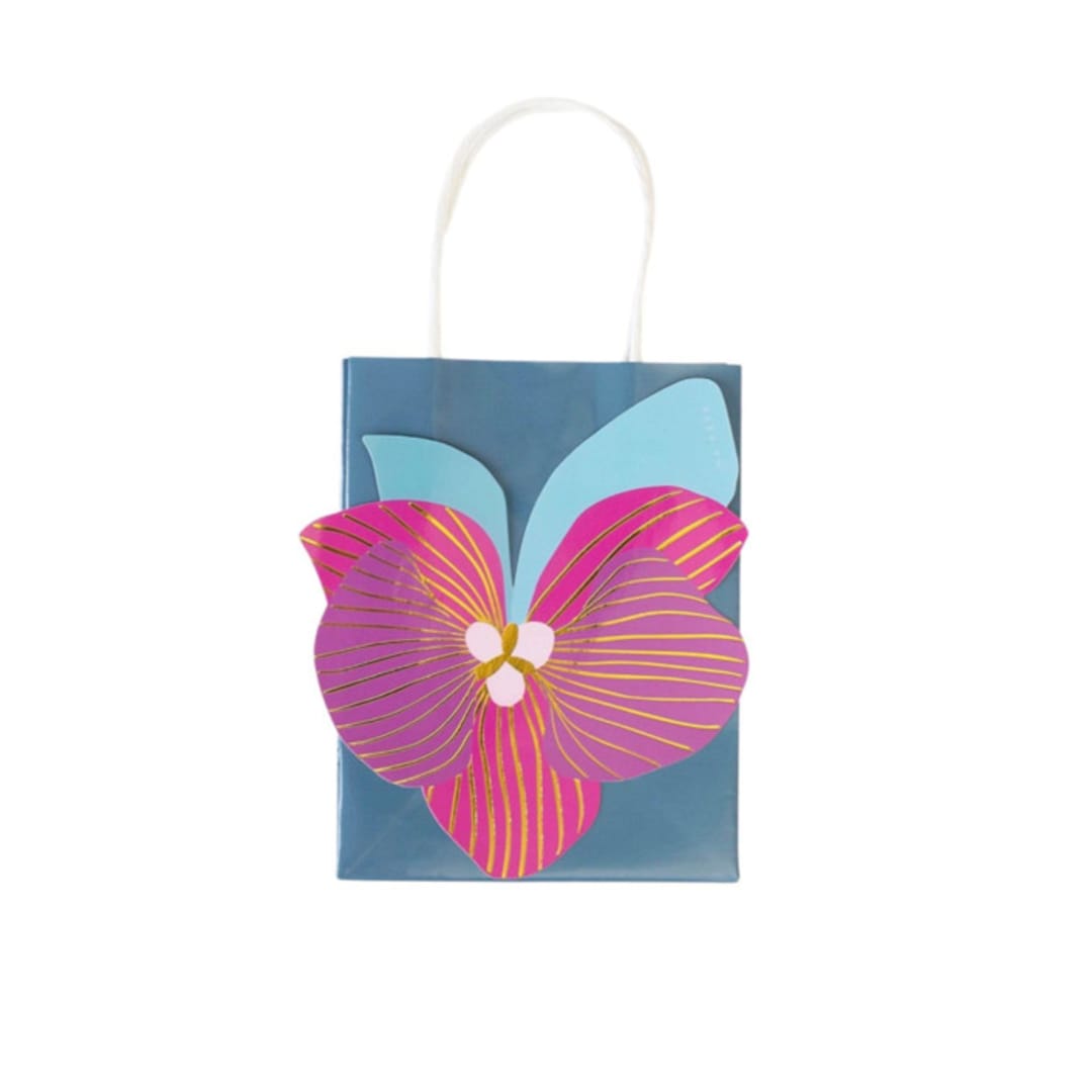 "Orchid Gift Bags - Pack of 4" - Party Favor Bags in pink by MA FÊTE