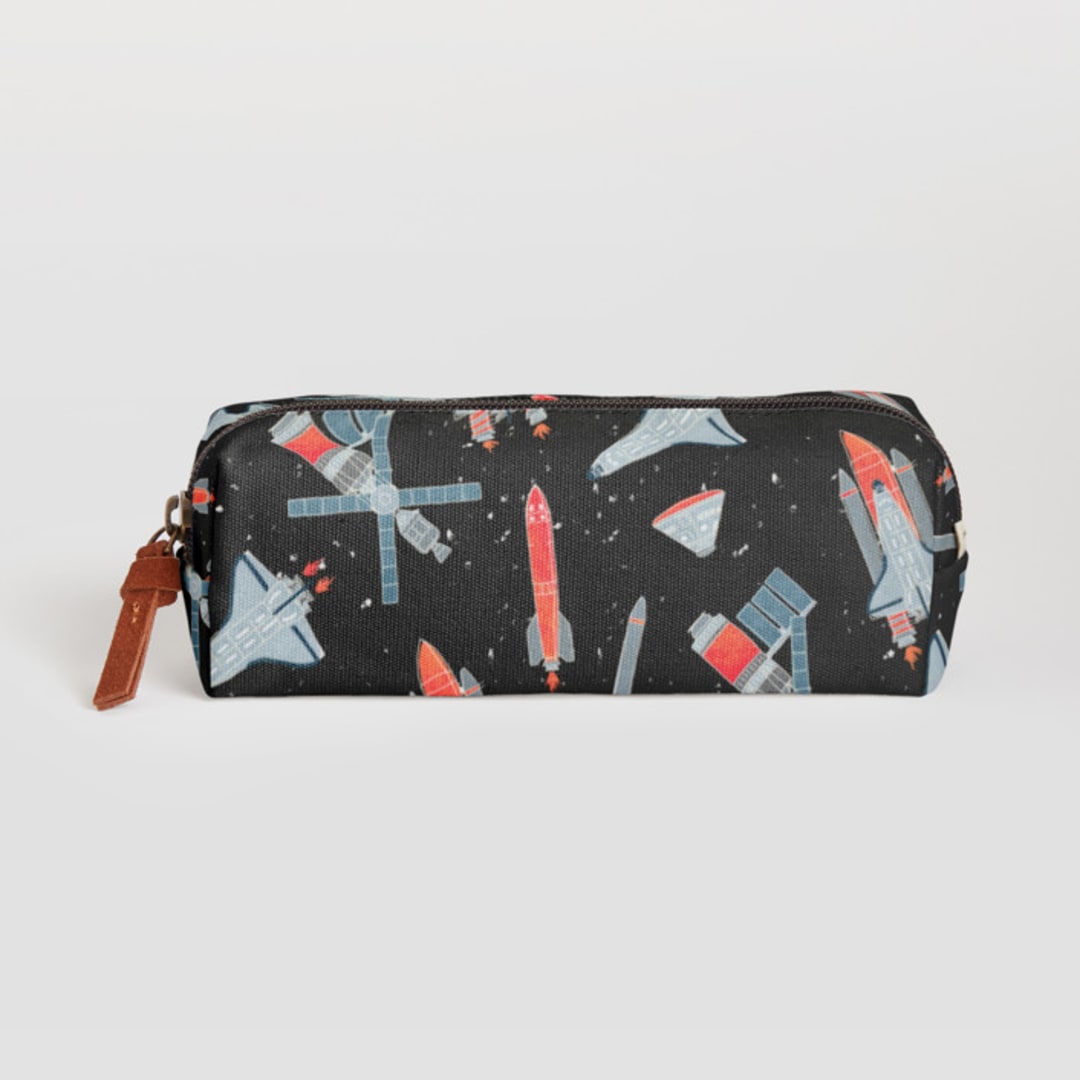 "Space Odyssey" - Pencil Case in Black by Meggy Masters - Pencil Case