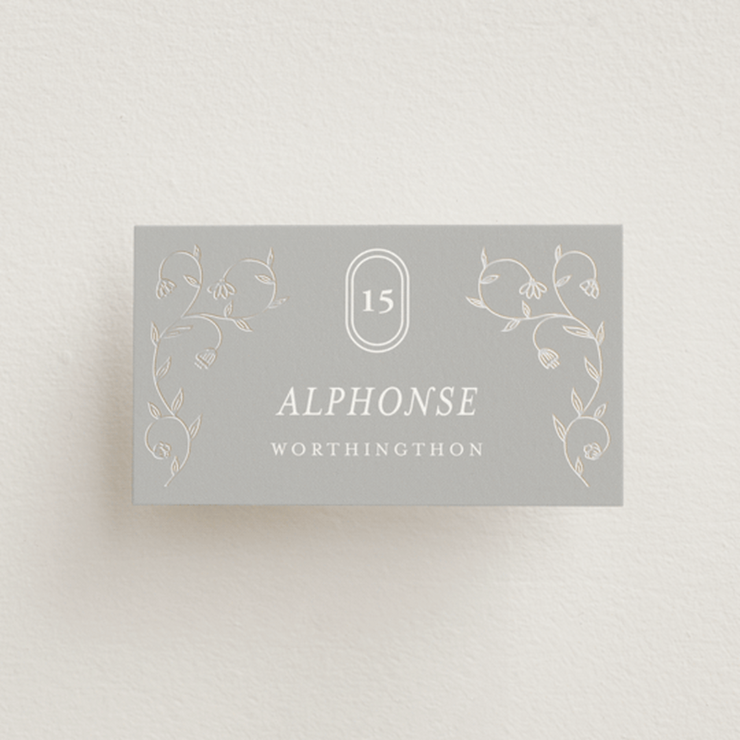 "cantuccini" - Place Cards in Moon by chocomocacino - Front with Free Guest Printing