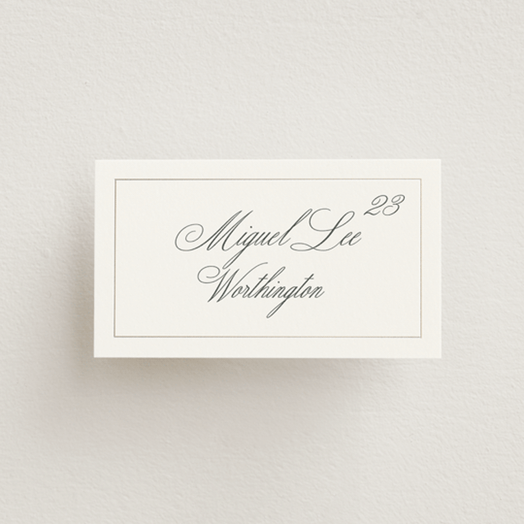 "toulomotiri" - Place Cards in Sugar by chocomocacino - Front with Free Guest Printing