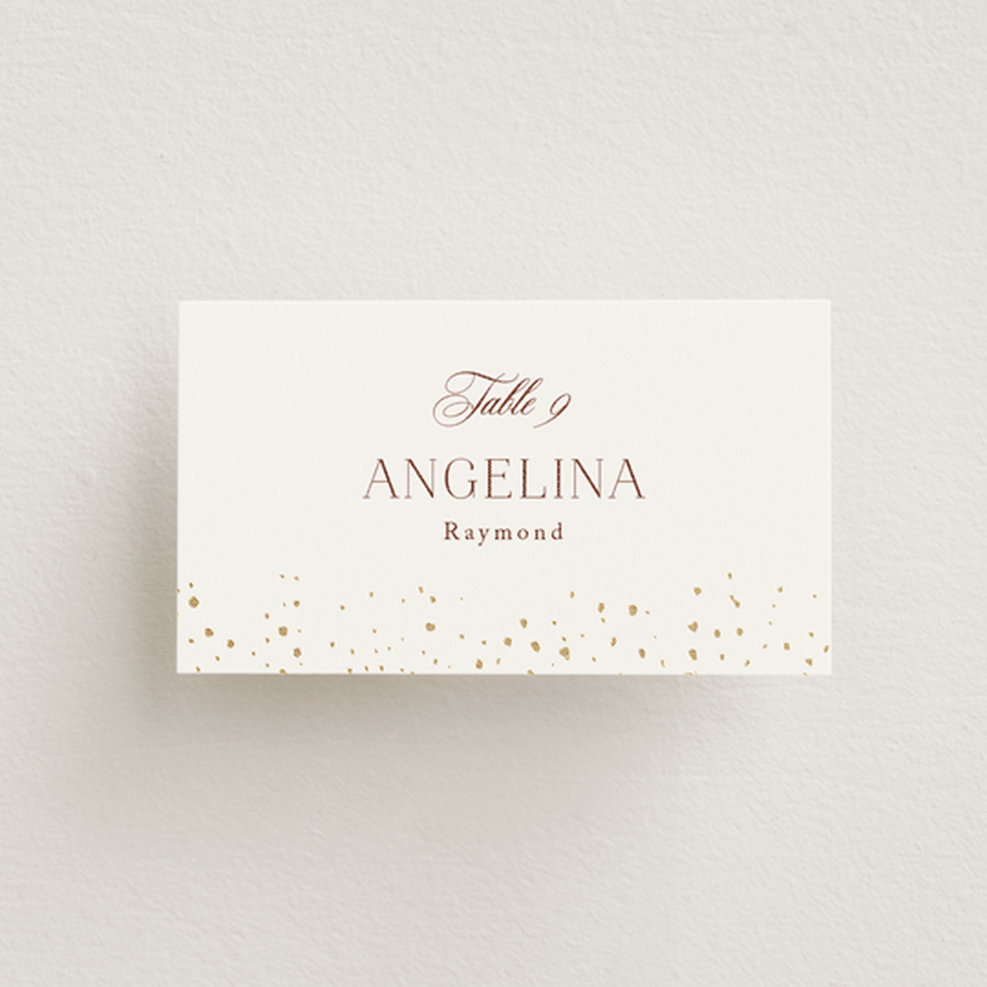 "Brooklyn Bridge" - Place Cards in Chiffon by Cass Loh - Front with Free Guest Printing
