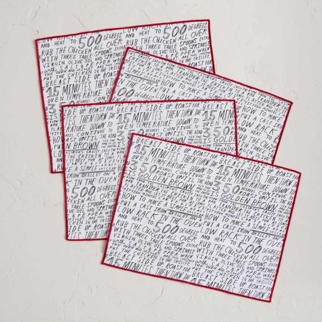 "Roast Chicken" - Placemats in Paper by Elliot Stokes - Placemats, Set of 4