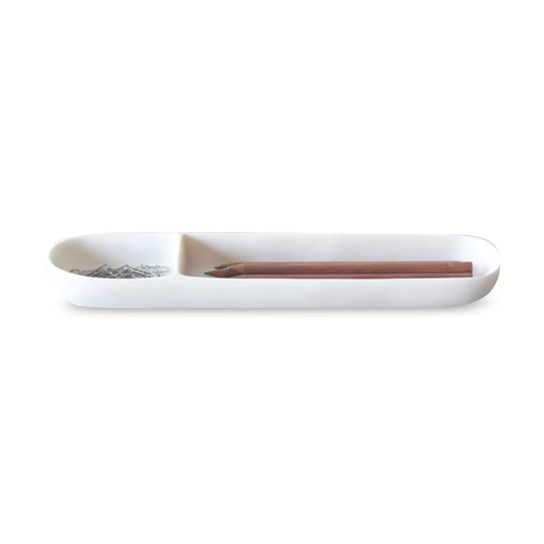 "Modern Office Pencil Tray White" - Pencil Holder in white by Tina Frey