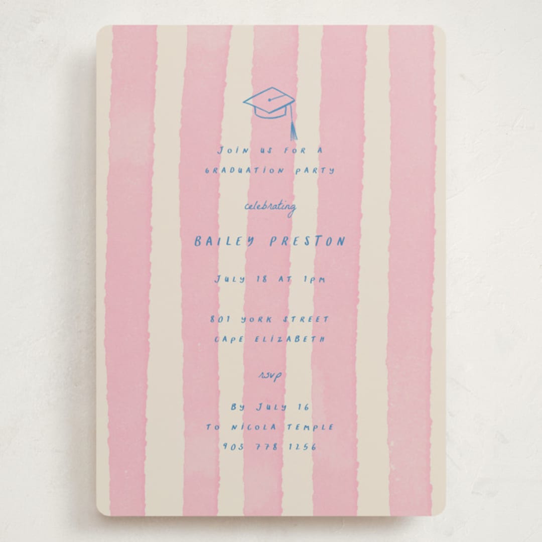 "daydreams and doodles" - Graduation Party Invitations in Cherry Blossom by Jessica Yeo - Front