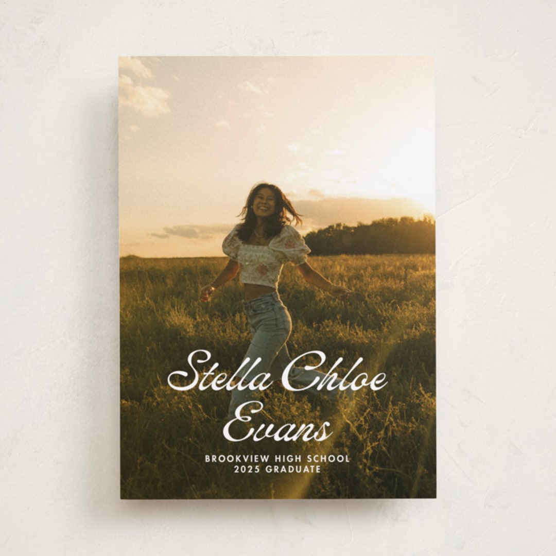 "Days gone by" - Graduation Announcements in Cloud by Lea Delaveris - Front