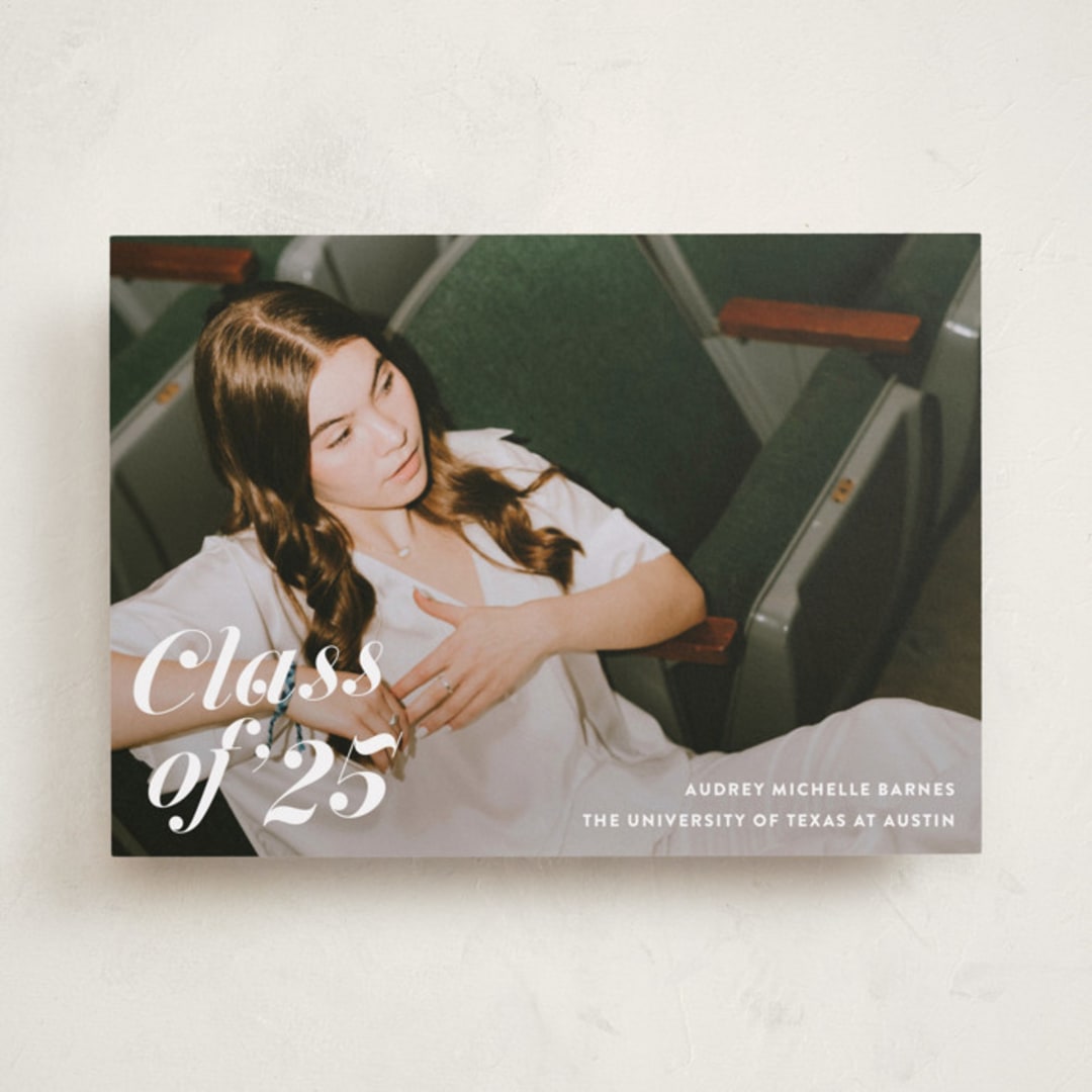 "Class Dismissed" - Graduation Announcements in Ink by Megan Davis - Front