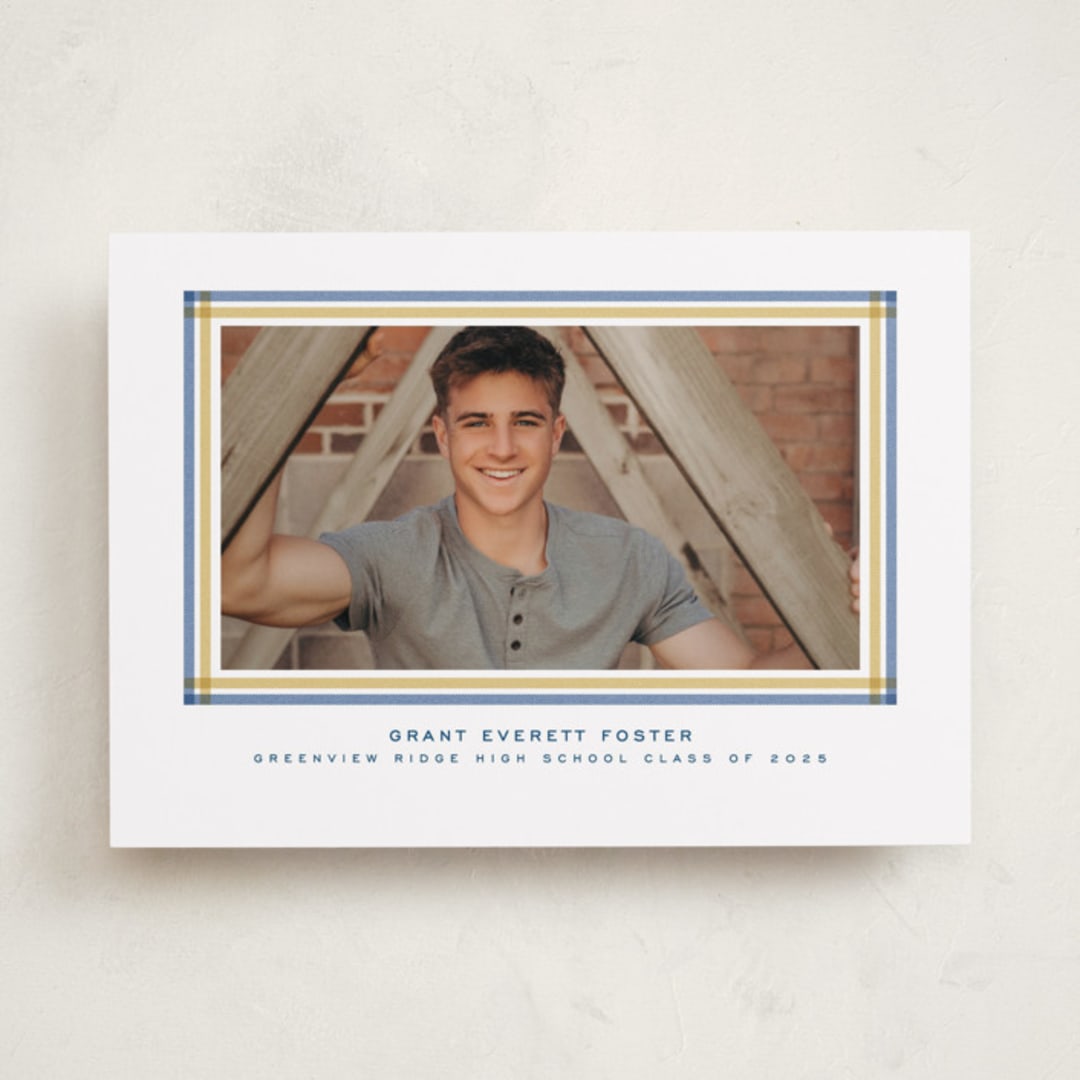 "Woven frame" - Graduation Announcements in Night Sky by Lea Delaveris - Front