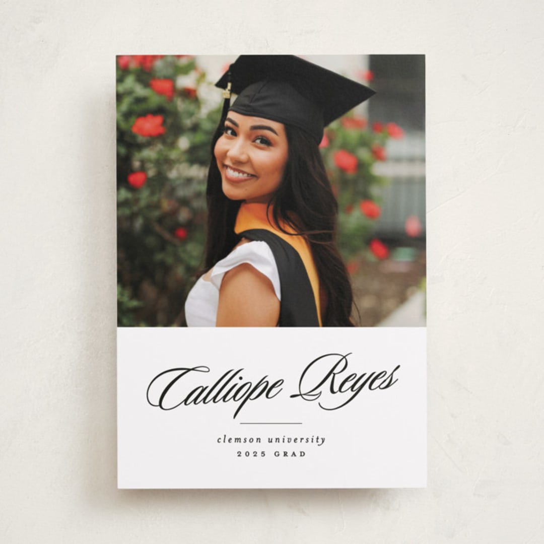"Most Classic" - Graduation Announcements in Newspaper by Lea Delaveris - Front
