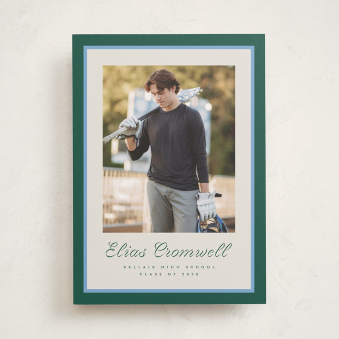 "Duo Colors" - Graduation Announcements in Forest by Pati Cascino - Front