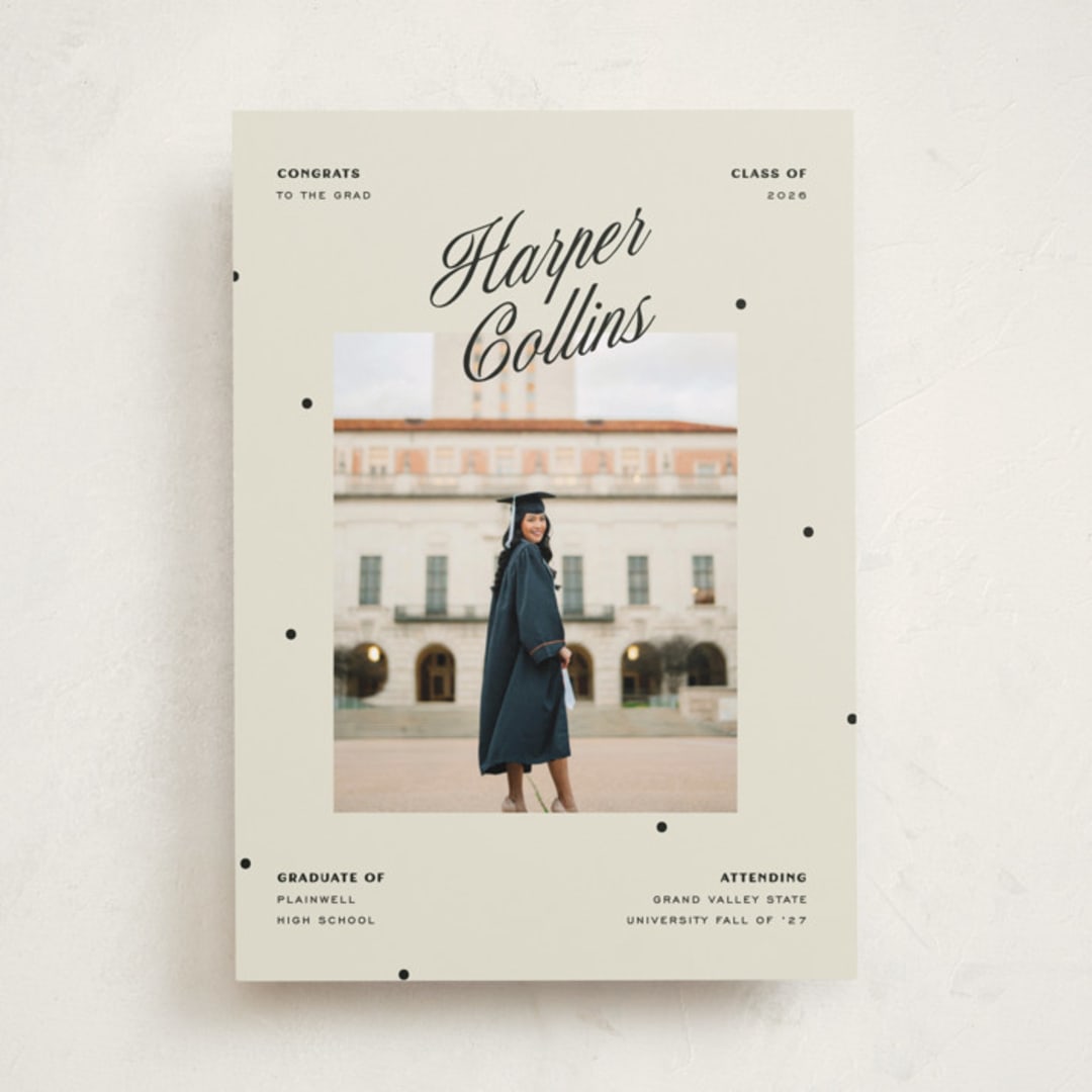 "The Modern" - Graduation Announcements in Butter by Pixel and Hank - Front