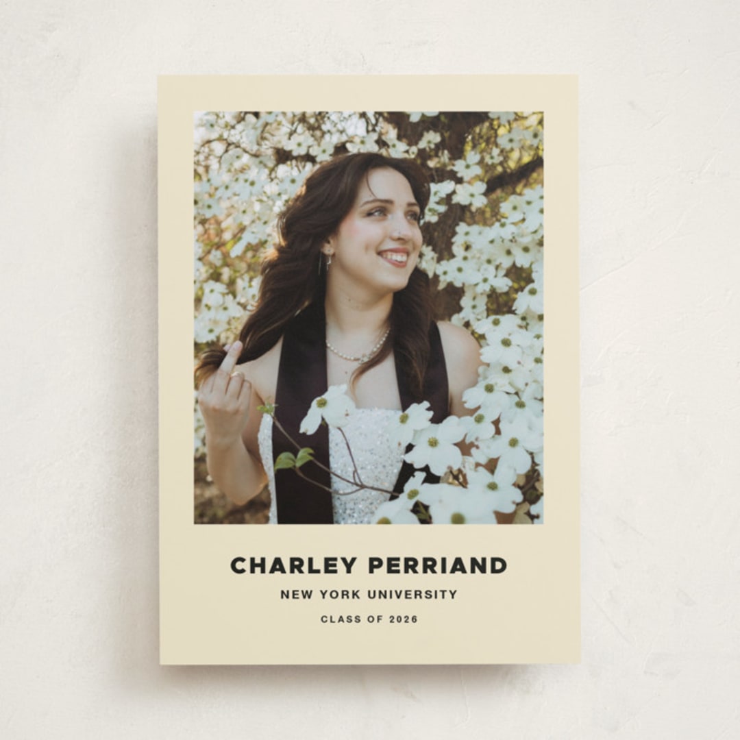 "Ludlow" - Graduation Announcements in Cream by Megan Davis - Front