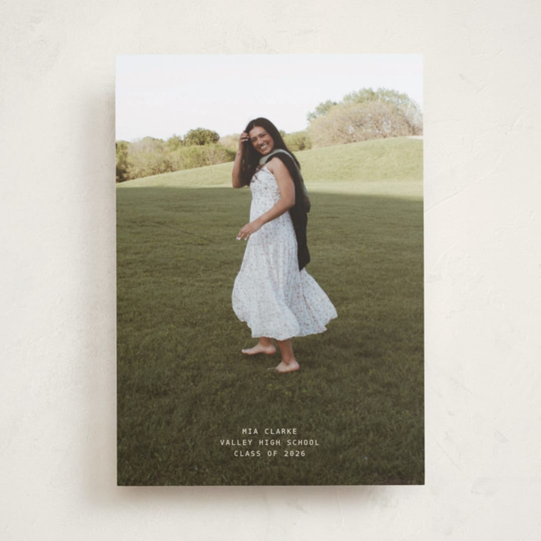 "titled" - Graduation Announcements in Cream by JoAnn Jinks - Front