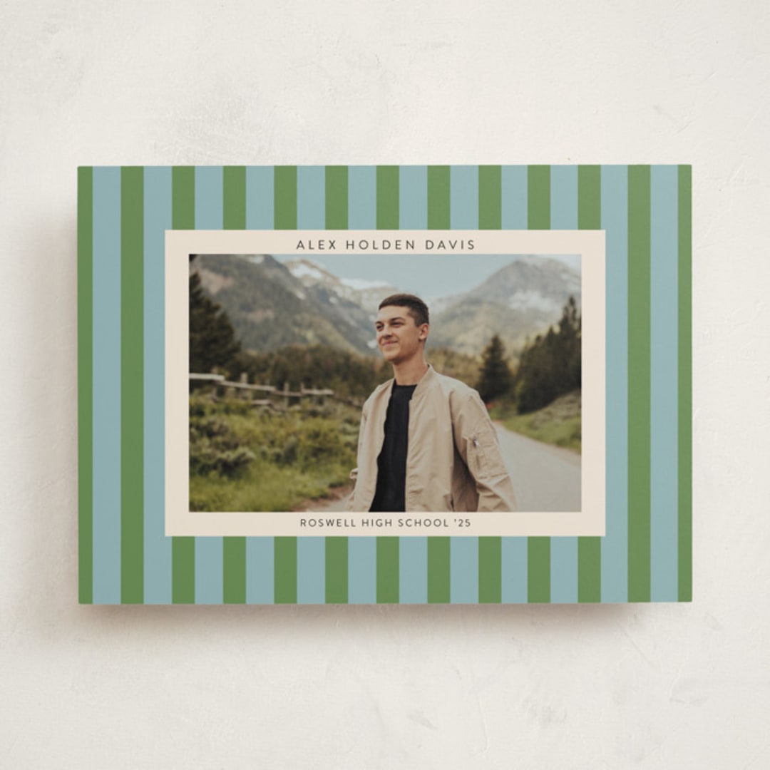 "Preppy Stripes" - Graduation Announcements in Seaside by Morgan Kendall - Front