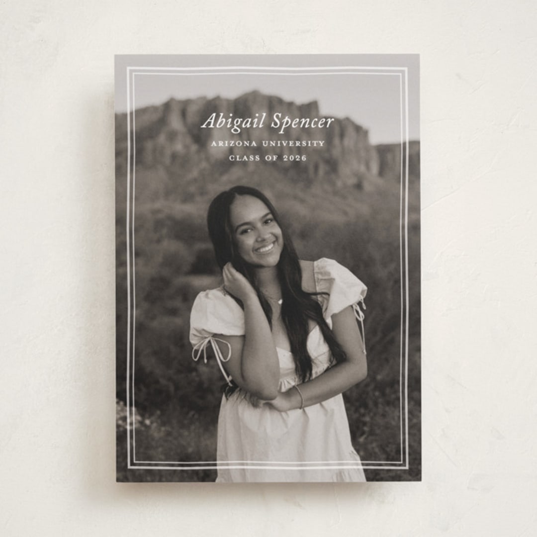 "abigail" - Graduation Announcements in Cream by Ellen Schlegelmilch - Front